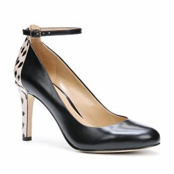 Ann Taylor Shoes - Ann Taylor Rhea Exotic Leather Ankle Strap Heels 7